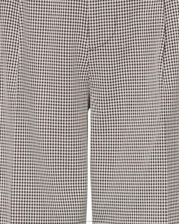 Steve Madden agotador mujer pantalón isabella a cuadros 4DZJ689 negro