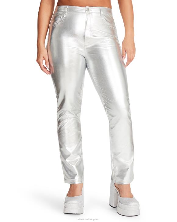 Steve Madden agotador mujer pantalón josie 4DZJ682 plata