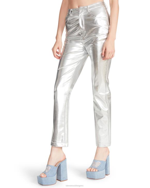 Steve Madden agotador mujer pantalón josie 4DZJ682 plata