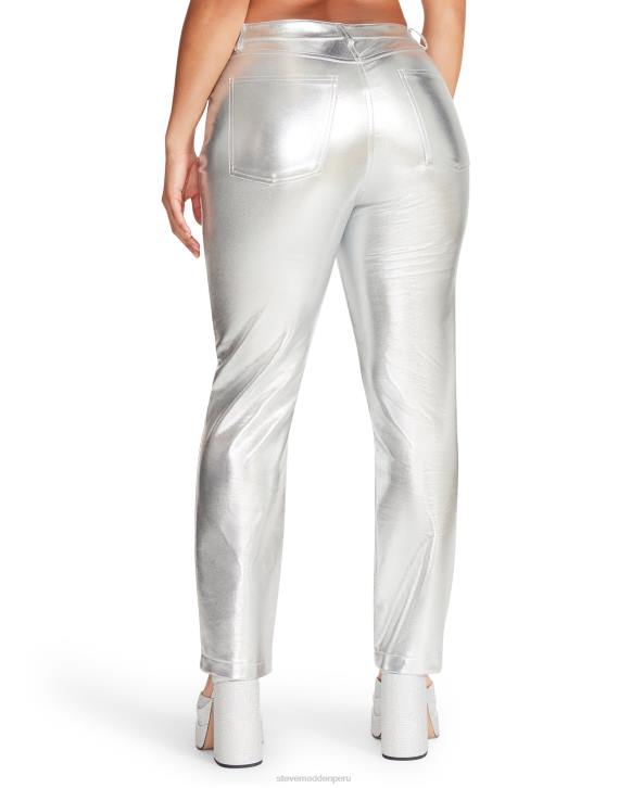 Steve Madden agotador mujer pantalón josie 4DZJ682 plata