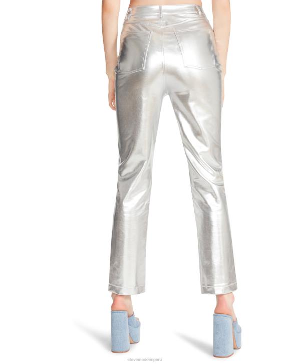 Steve Madden agotador mujer pantalón josie 4DZJ682 plata