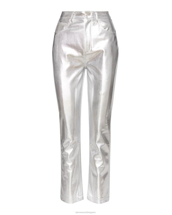 Steve Madden agotador mujer pantalón josie 4DZJ682 plata