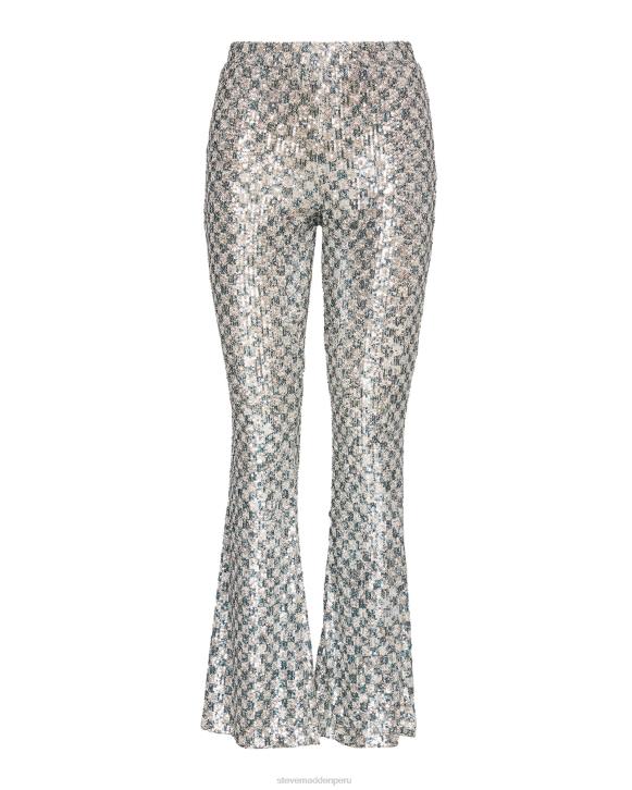 Steve Madden agotador mujer pantalón shae 4DZJ683 plata