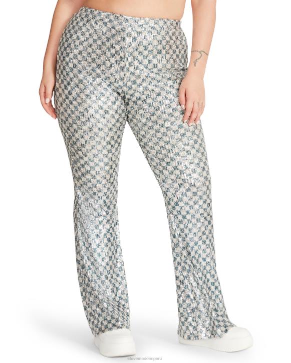 Steve Madden agotador mujer pantalón shae 4DZJ683 plata