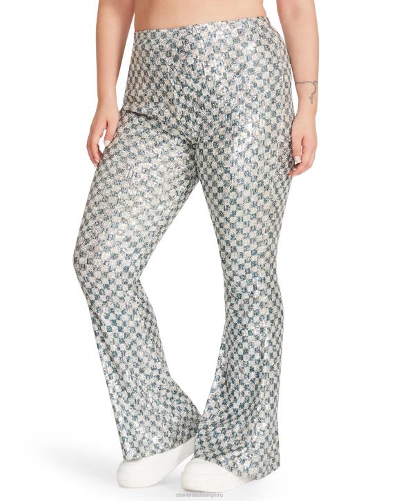 Steve Madden agotador mujer pantalón shae 4DZJ683 plata