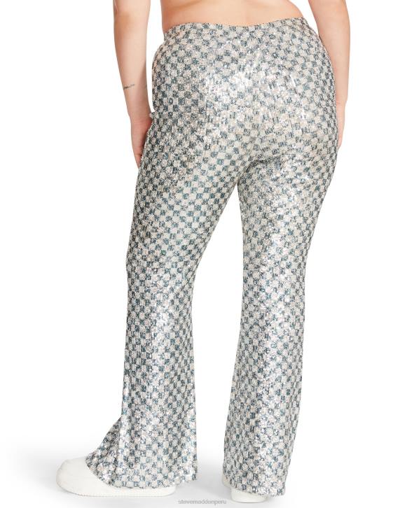 Steve Madden agotador mujer pantalón shae 4DZJ683 plata
