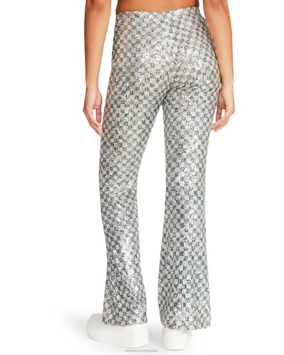 Steve Madden agotador mujer pantalón shae 4DZJ683 plata