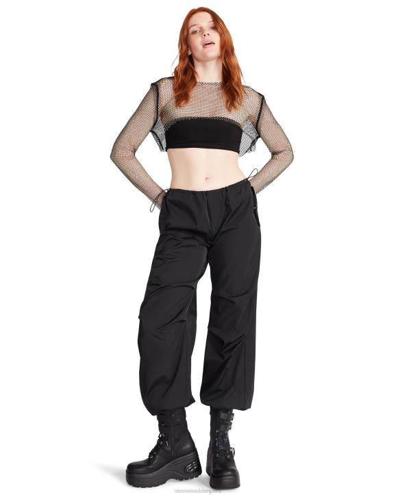 Steve Madden agotador mujer bolero de malla con diamantes de imitación 4DZJ751 negro
