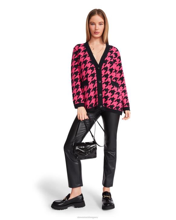 Steve Madden agotador mujer cárdigan deportivo 4DZJ789 Rosa caliente