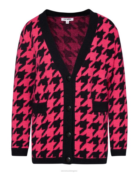 Steve Madden agotador mujer cárdigan deportivo 4DZJ789 Rosa caliente