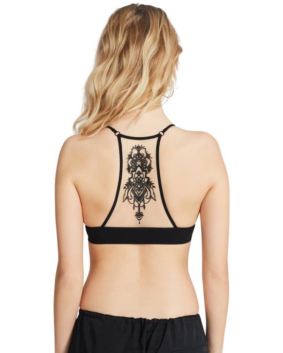 Steve Madden agotador mujer el bralette de malla ella 4DZJ754 negro