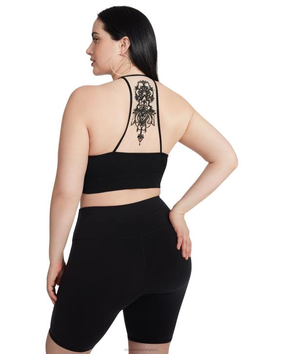 Steve Madden agotador mujer el bralette de malla ella 4DZJ754 negro
