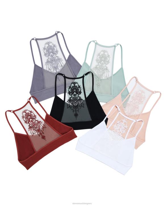 Steve Madden agotador mujer el bralette de malla ella 4DZJ799 gris
