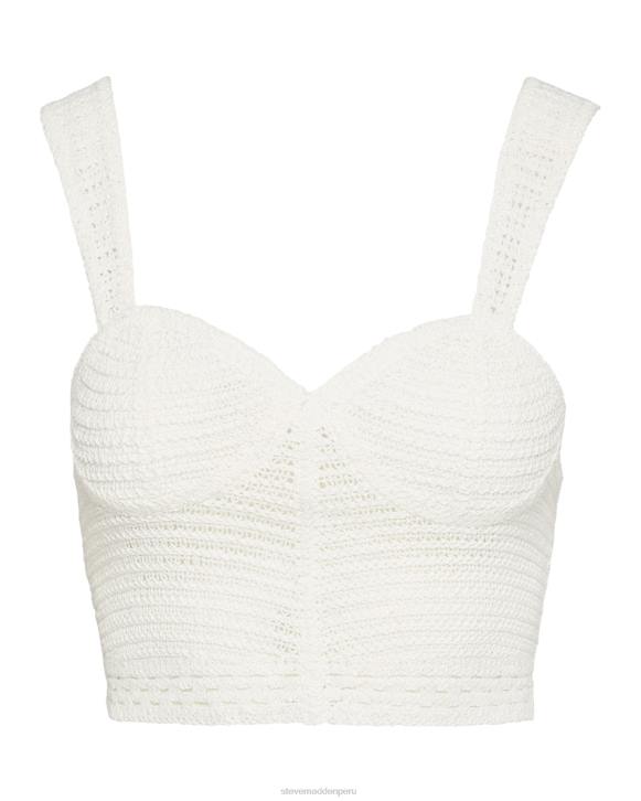 Steve Madden agotador mujer lorena superior 4DZJ742 blanco