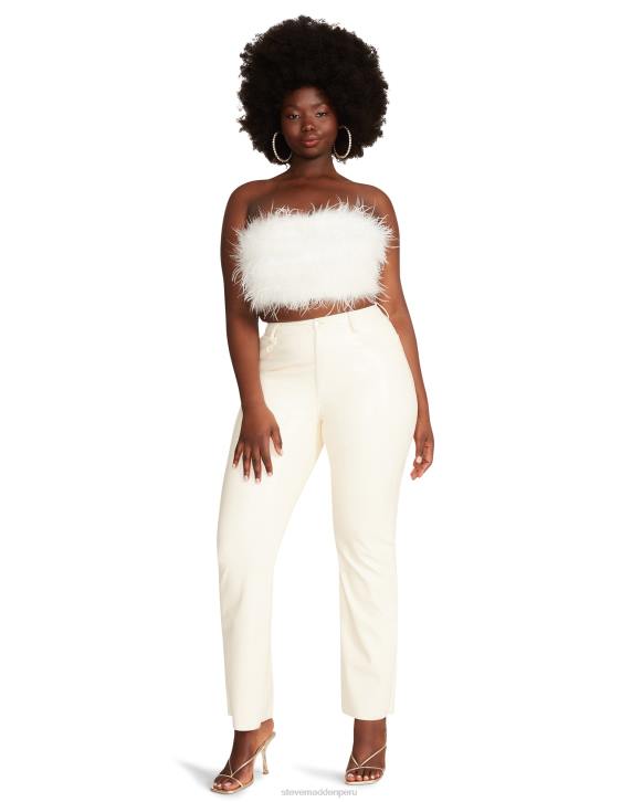 Steve Madden agotador mujer nessa superior 4DZJ748 blanco