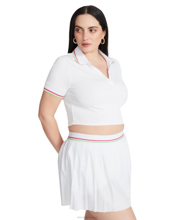 Steve Madden agotador mujer parte superior campbell 4DZJ760 blanco