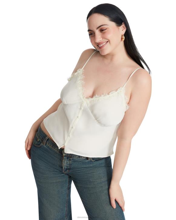 Steve Madden agotador mujer parte superior de ceniza 4DZJ743 crema