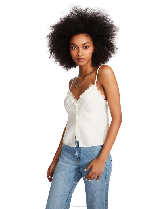 Steve Madden agotador mujer parte superior de ceniza 4DZJ743 crema