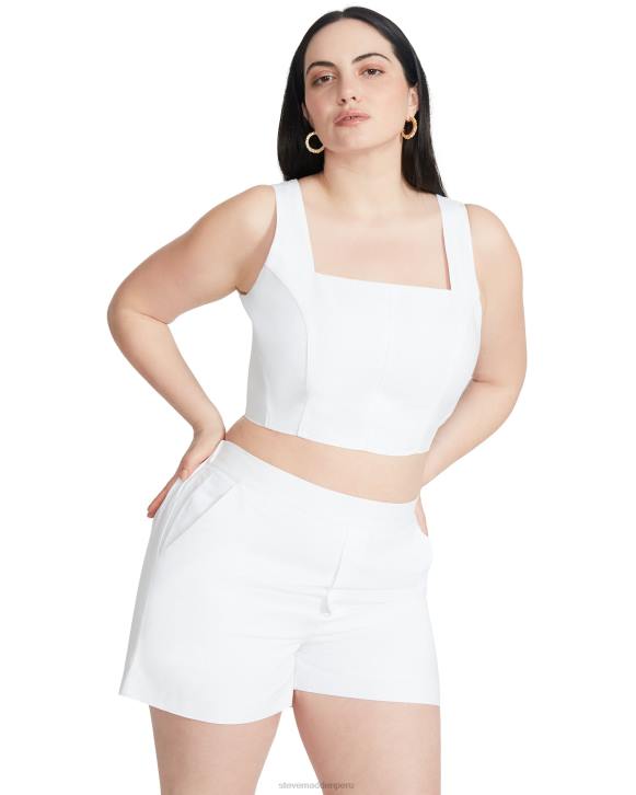 Steve Madden agotador mujer parte superior de mujer 4DZJ761 blanco