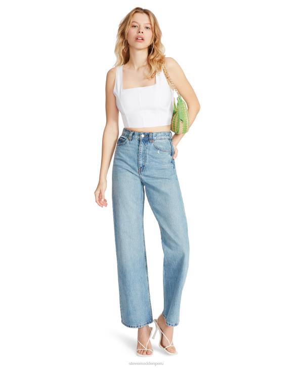 Steve Madden agotador mujer parte superior de mujer 4DZJ761 blanco