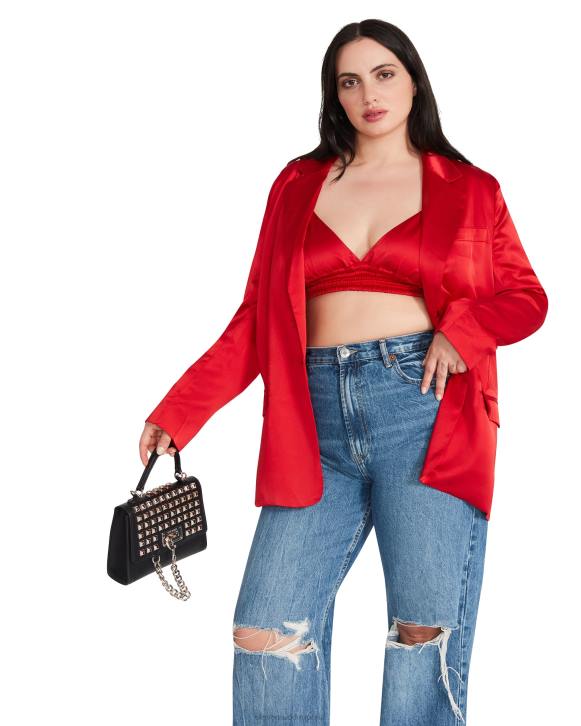 Steve Madden agotador mujer sujetador de pimienta 4DZJ774 rojo