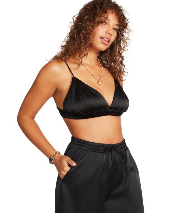 Steve Madden agotador mujer sujetador de pimienta 4DZJ775 negro