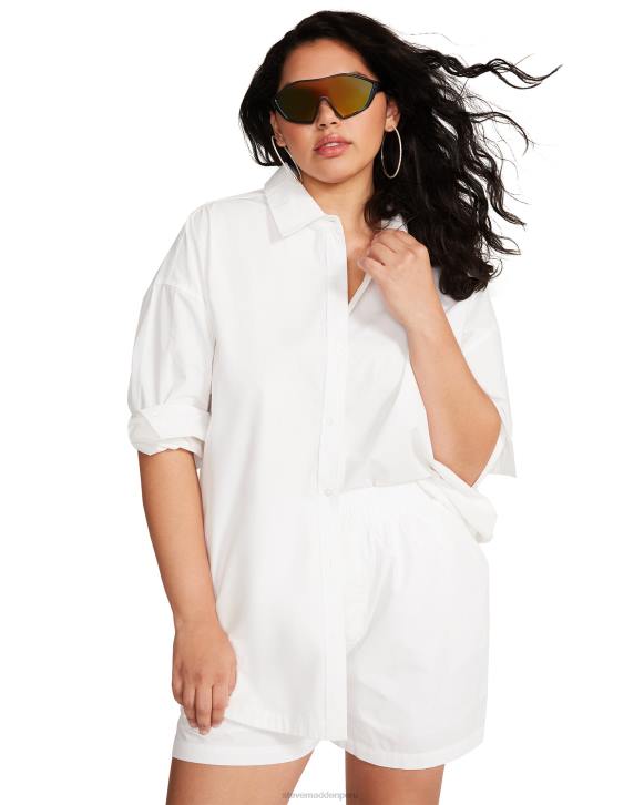 Steve Madden agotador mujer tapa de amapola 4DZJ762 blanco
