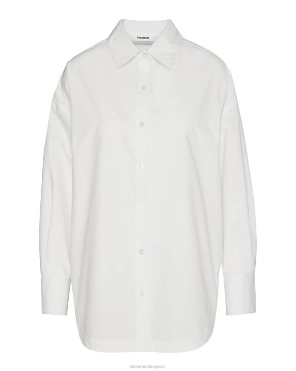 Steve Madden agotador mujer tapa de amapola 4DZJ762 blanco