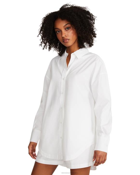 Steve Madden agotador mujer tapa de amapola 4DZJ762 blanco