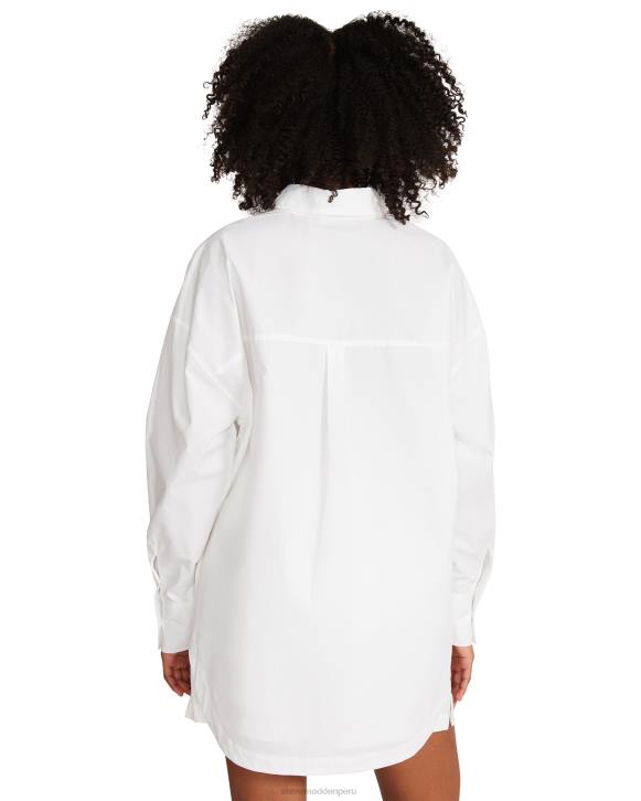 Steve Madden agotador mujer tapa de amapola 4DZJ762 blanco