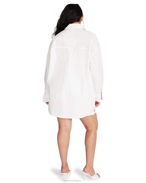 Steve Madden agotador mujer tapa de amapola 4DZJ762 blanco