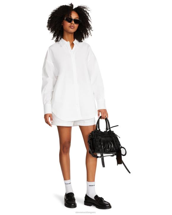 Steve Madden agotador mujer tapa de amapola 4DZJ762 blanco