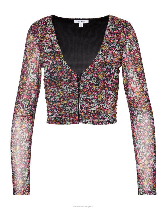 Steve Madden agotador mujer top floral luna 4DZJ791 rosa