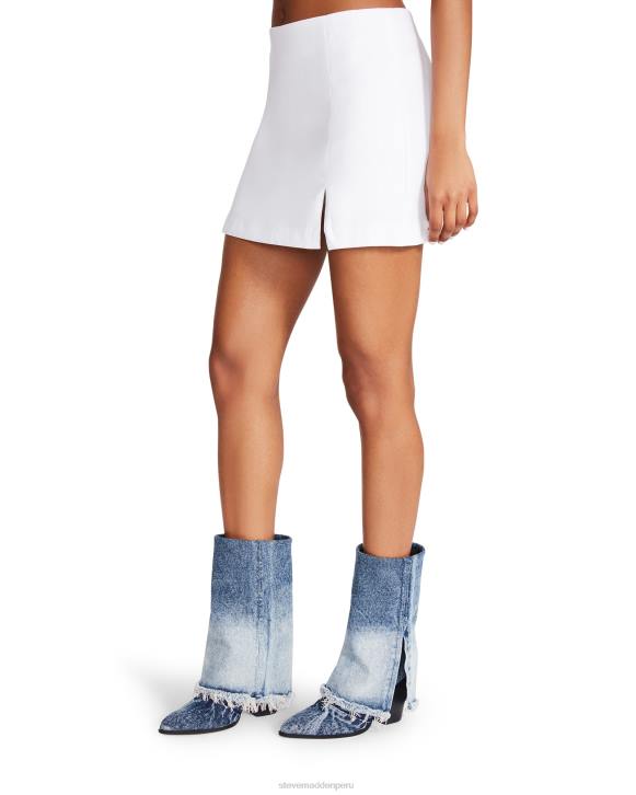 Steve Madden agotador mujer falda pantalón de cámara 4DZJ672 blanco