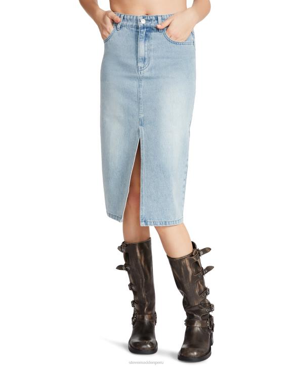 Steve Madden agotador mujer falda vaquera ivonne 4DZJ673 tela de mezclilla