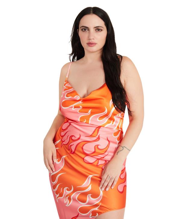 Steve Madden agotador mujer vestido aurora 4DZJ724 rosa multicolor