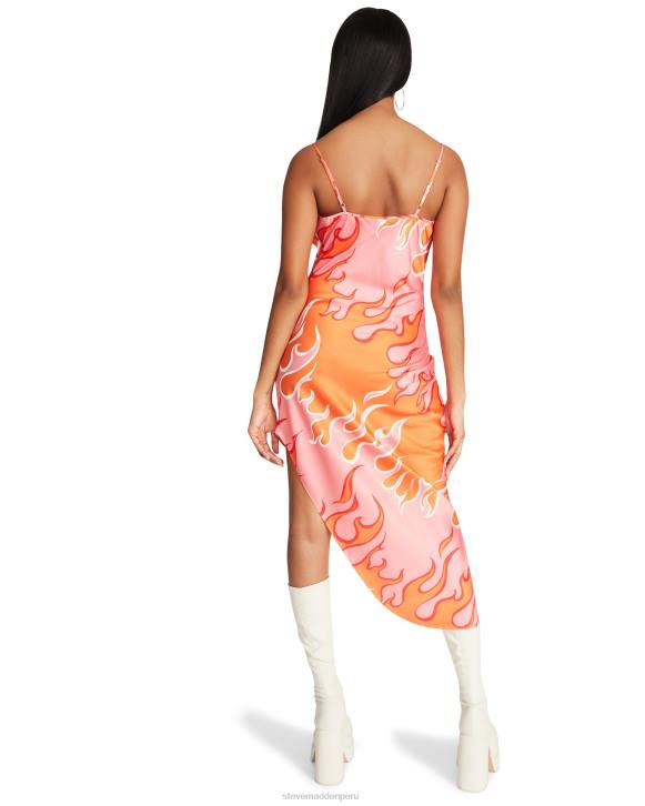 Steve Madden agotador mujer vestido aurora 4DZJ724 rosa multicolor