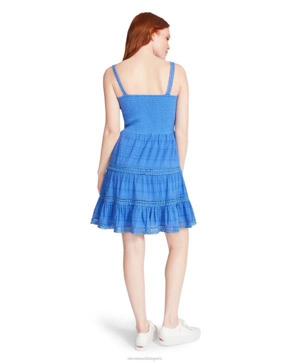 Steve Madden agotador mujer vestido de niveles felices 4DZJ702 azul