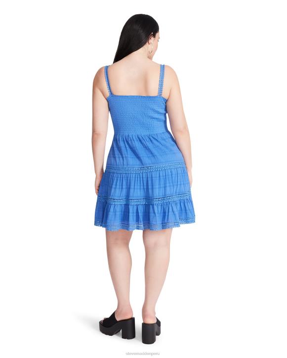 Steve Madden agotador mujer vestido de niveles felices 4DZJ702 azul