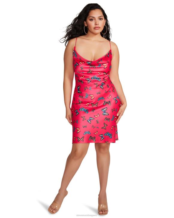 Steve Madden agotador mujer vestido del tesoro 4DZJ716 Rosa caliente
