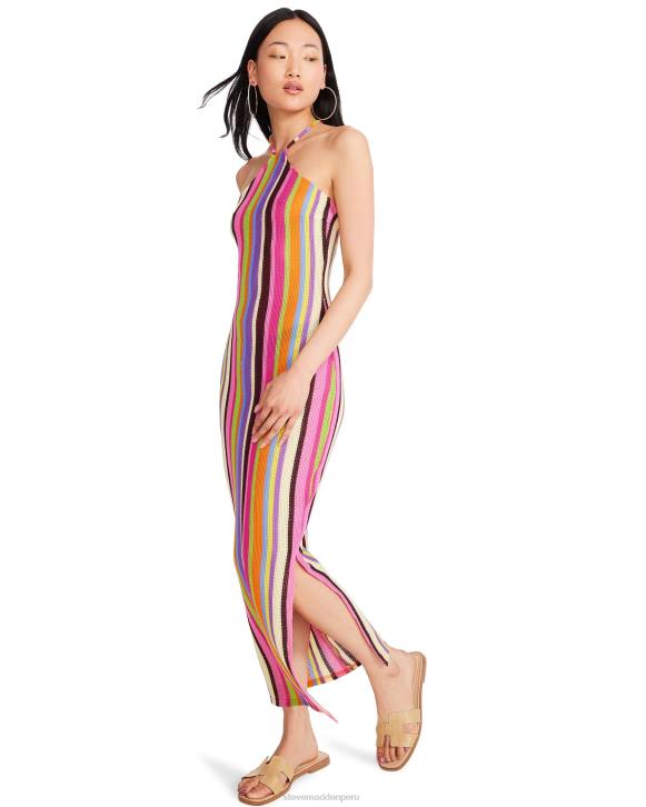 Steve Madden agotador mujer vestido makenna 4DZJ712 rosa multicolor