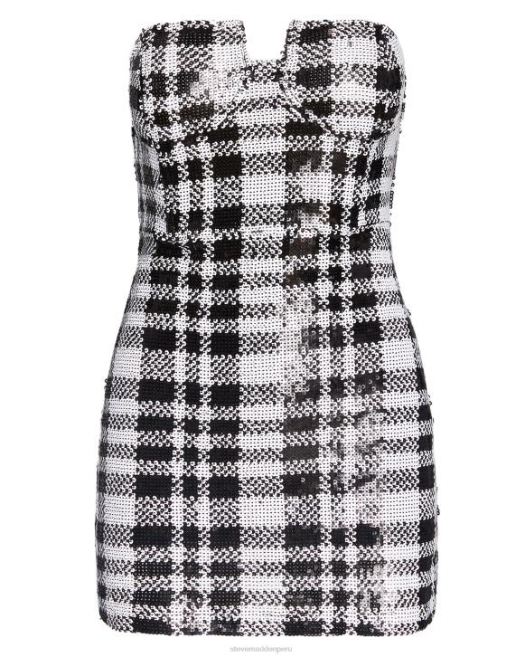 Steve Madden agotador mujer vestido reta 4DZJ729 blanco negro