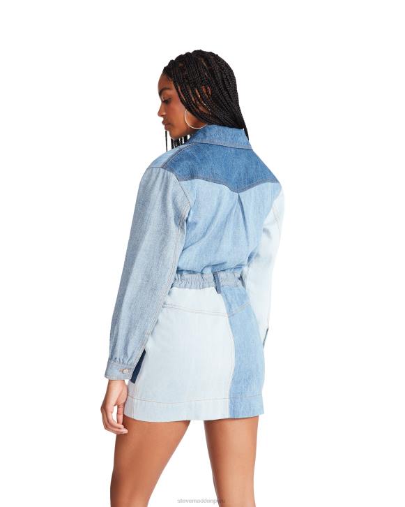 Steve Madden agotador mujer vestido ryleigh 4DZJ734 tela de mezclilla