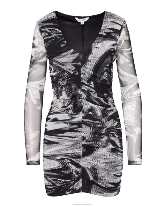 Steve Madden agotador mujer vestido tesa 4DZJ733 blanco negro