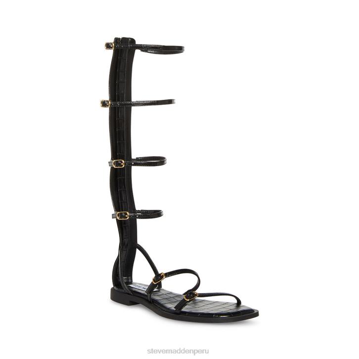 Steve Madden calzado mujer espartano 4DZJ127 cocodrilo negro
