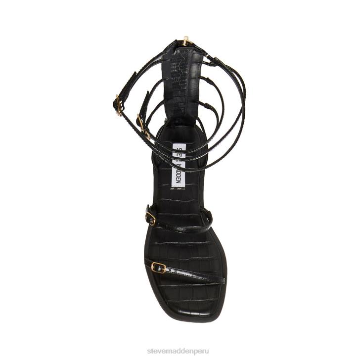 Steve Madden calzado mujer espartano 4DZJ127 cocodrilo negro