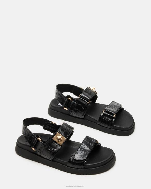 Steve Madden calzado mujer mona 4DZJ135 cocodrilo negro