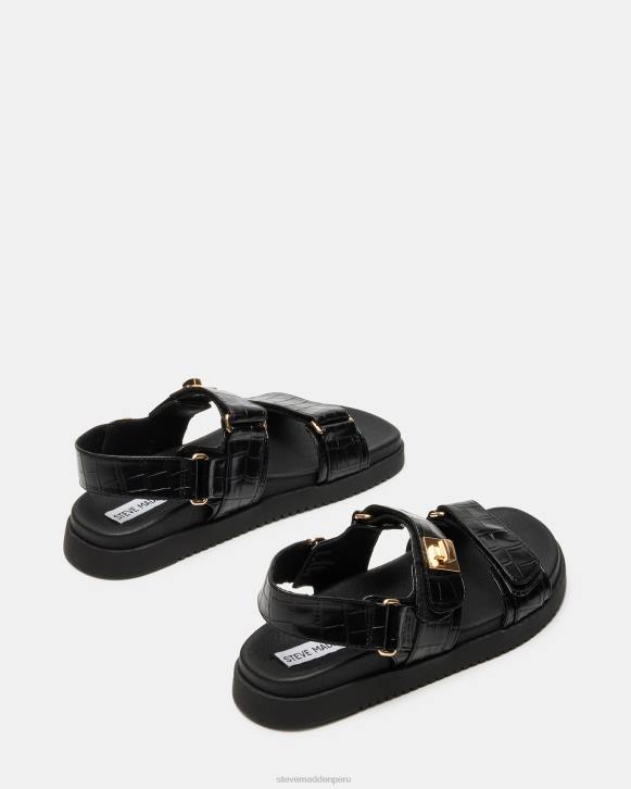 Steve Madden calzado mujer mona 4DZJ135 cocodrilo negro
