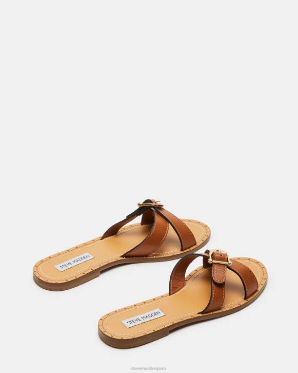 Steve Madden calzado mujer rizo 4DZJ95 cuero coñac