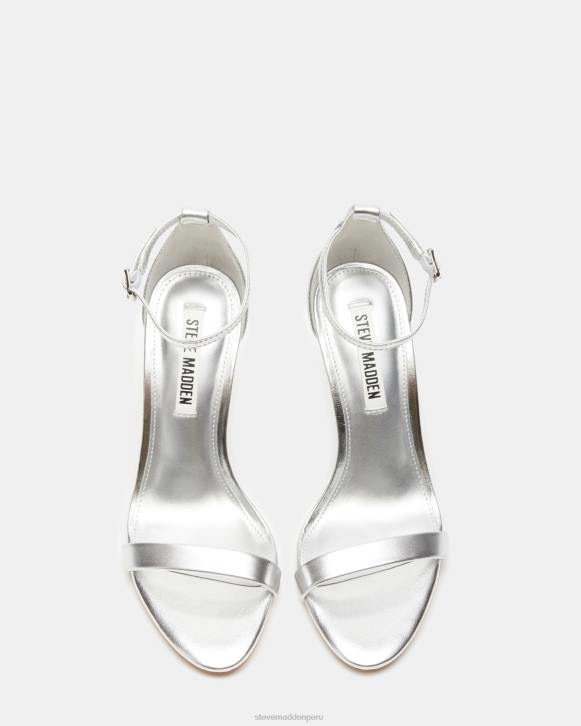 Steve Madden calzado mujer tecy 4DZJ544 cuero plateado